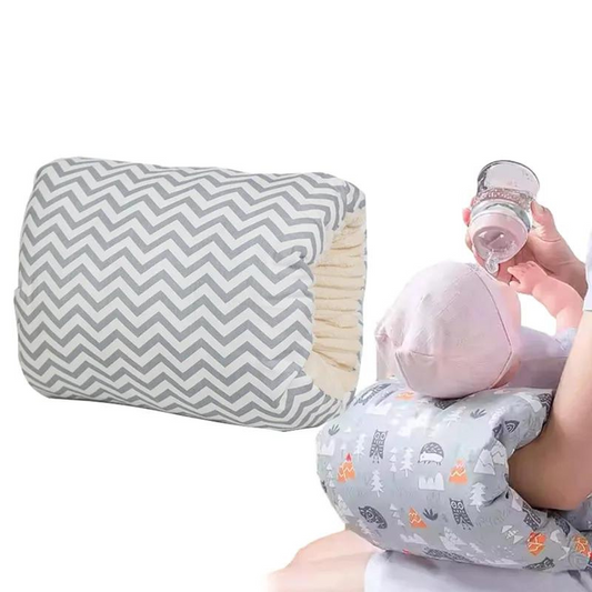 Baby breathable cotton nursing pillow for comfortable breastfeeding support and infant care