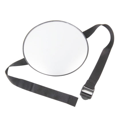 Shatterproof Baby Car Backseat Mirror, adjustable strap for safe infant monitoring
