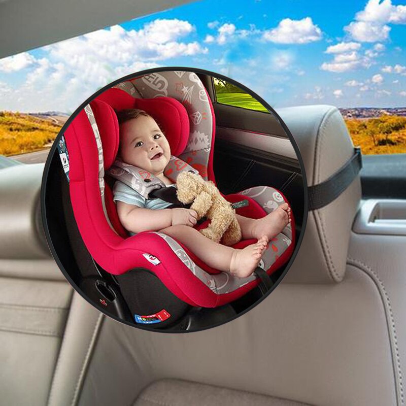 Baby car rearview mirror, wide angle, shatterproof design for safe infant monitoring and travel