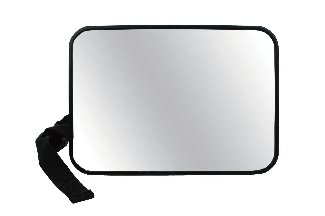 Rear car seat mirror for infant monitoring, 360-degree pivot for perfect viewing angle