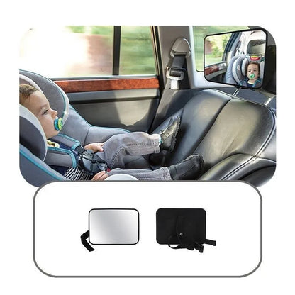 Auto accessory: Baby car observation mirror, large clear view, keeps baby safe and visible