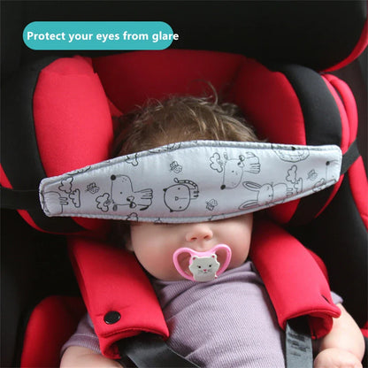 Toddler car seat head support, anti-static, keeps child's head upright for travel sleep