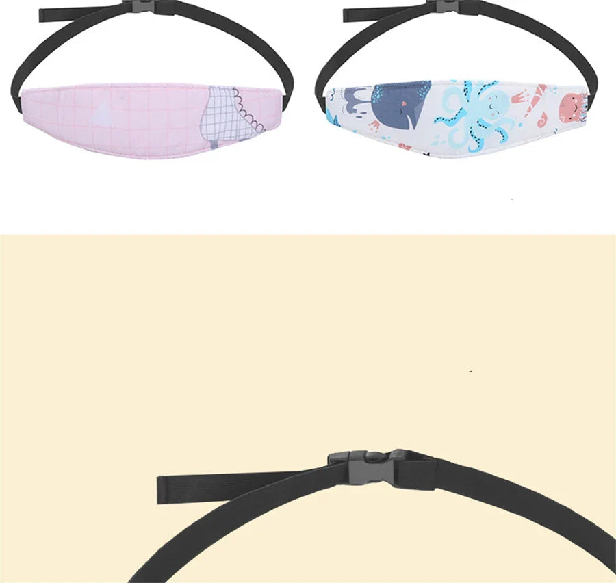 Natural fiber baby head support for car seat, soft and anti-static, promotes comfortable sleep
