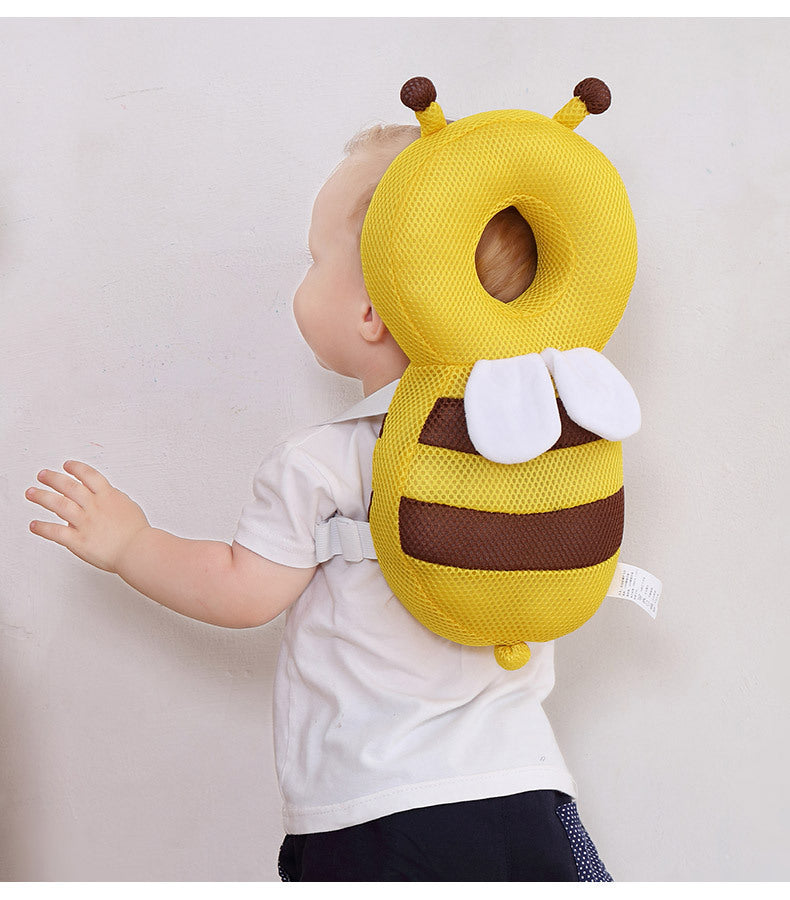 Comfortable baby head back protector, cute cartoon design, great for everyday use.