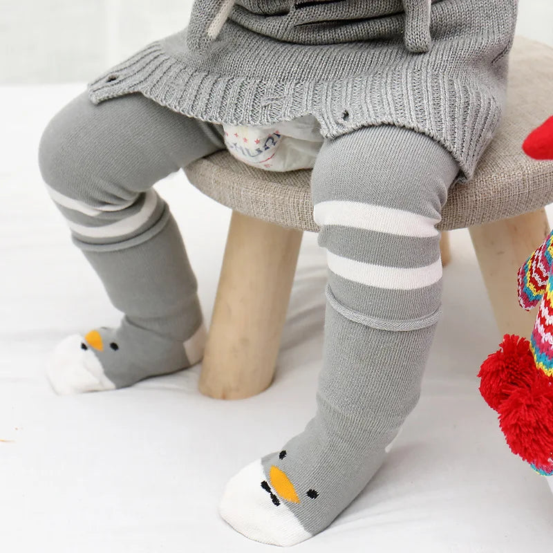 Infant unisex leg warmers with anti-slip knee pads, perfect for crawling babies