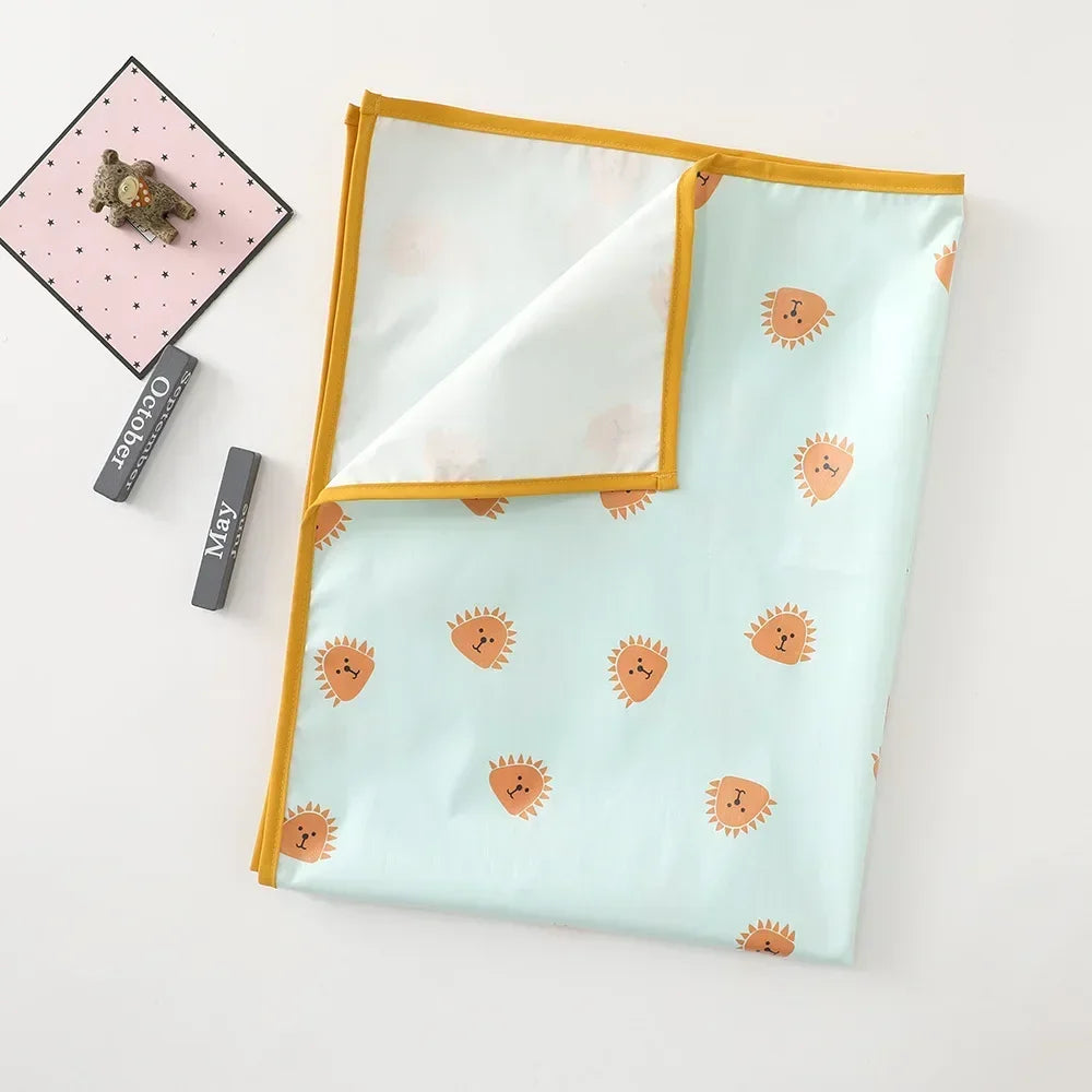 Diapering solution: a durable, waterproof and reusable changing mat for daily use.