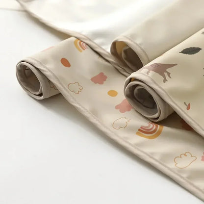 Waterproof baby changing pad, foldable for travel, a newborn essential.