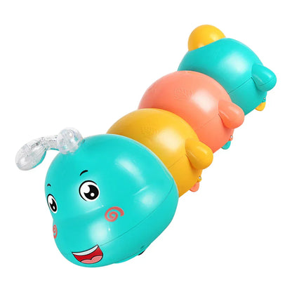 Infant activity toy: a caterpillar with flashing lights and sounds, encouraging babies to crawl and explore