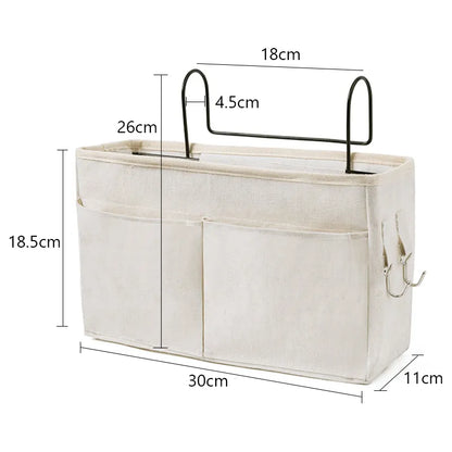 Baby crib organizer in a minimalist design, a subtle addition to any nursery decor.