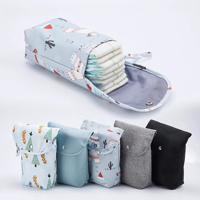 Baby Diaper Wipes Travel Pouch Organizer, waterproof bag for on-the-go parents, newborn essentials