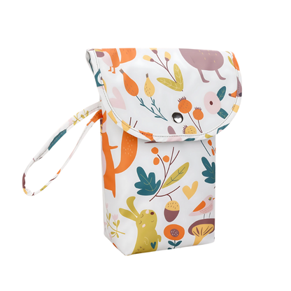 Waterproof baby organizer with secure zipper, perfect travel accessory for diapers and wipes