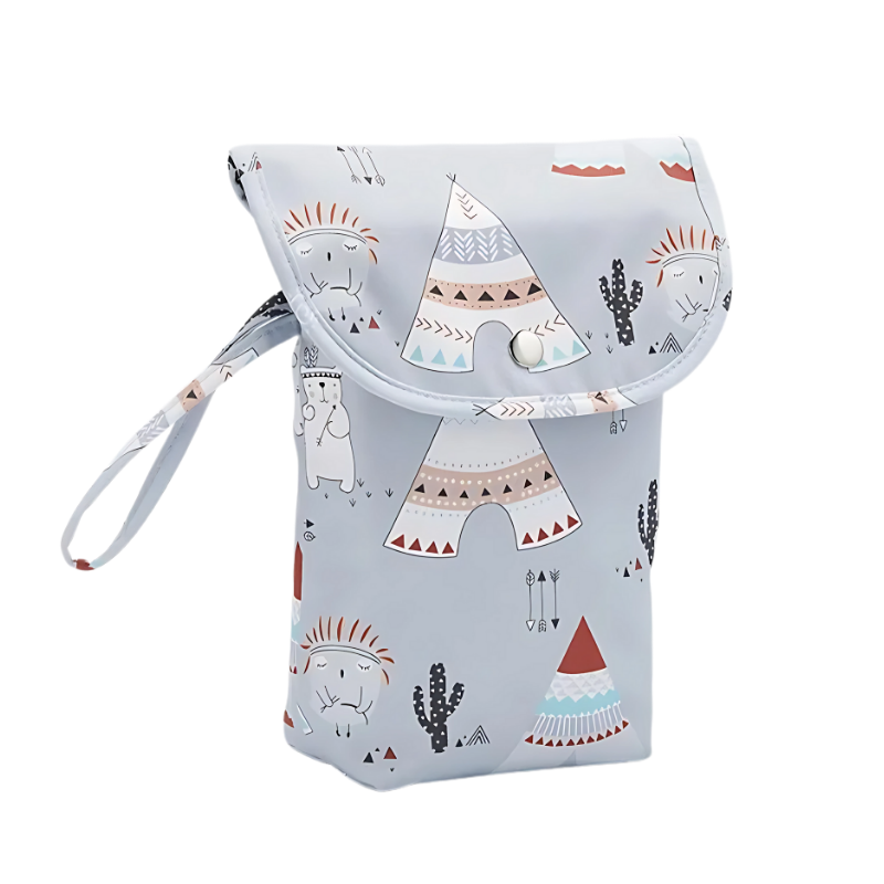 Stylish baby diaper wipes travel pouch, keeps essentials neat for parents on-the-go