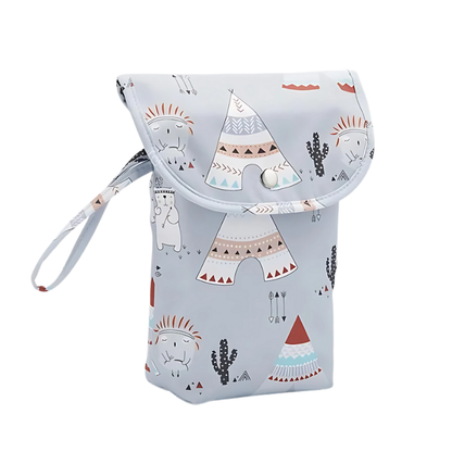 Stylish baby diaper wipes travel pouch, keeps essentials neat for parents on-the-go