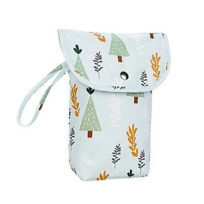 Portable baby changing kit, diaper pouch and wipes travel organizer for convenient infant care