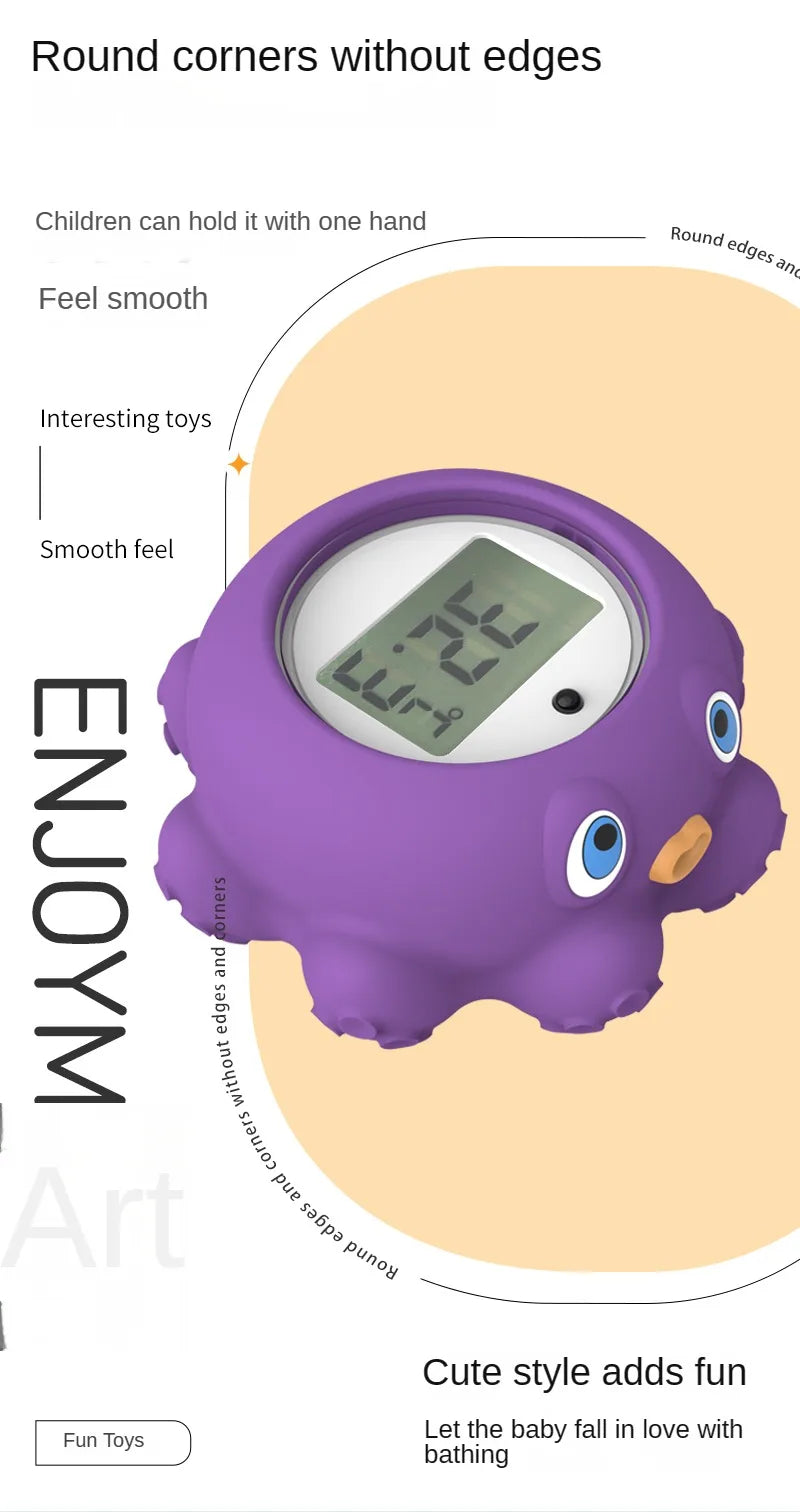 Baby digital bath thermometer, ensures comfortable and safe water for infants.