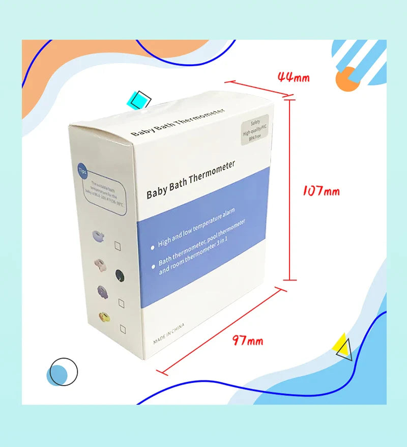 Baby health essential: digital floating bath thermometer for peace of mind.