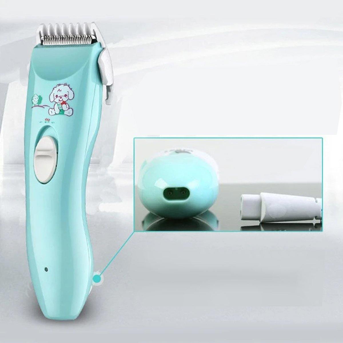 Infant electric hair clippers with a waterproof design for easy cleaning and safe use.