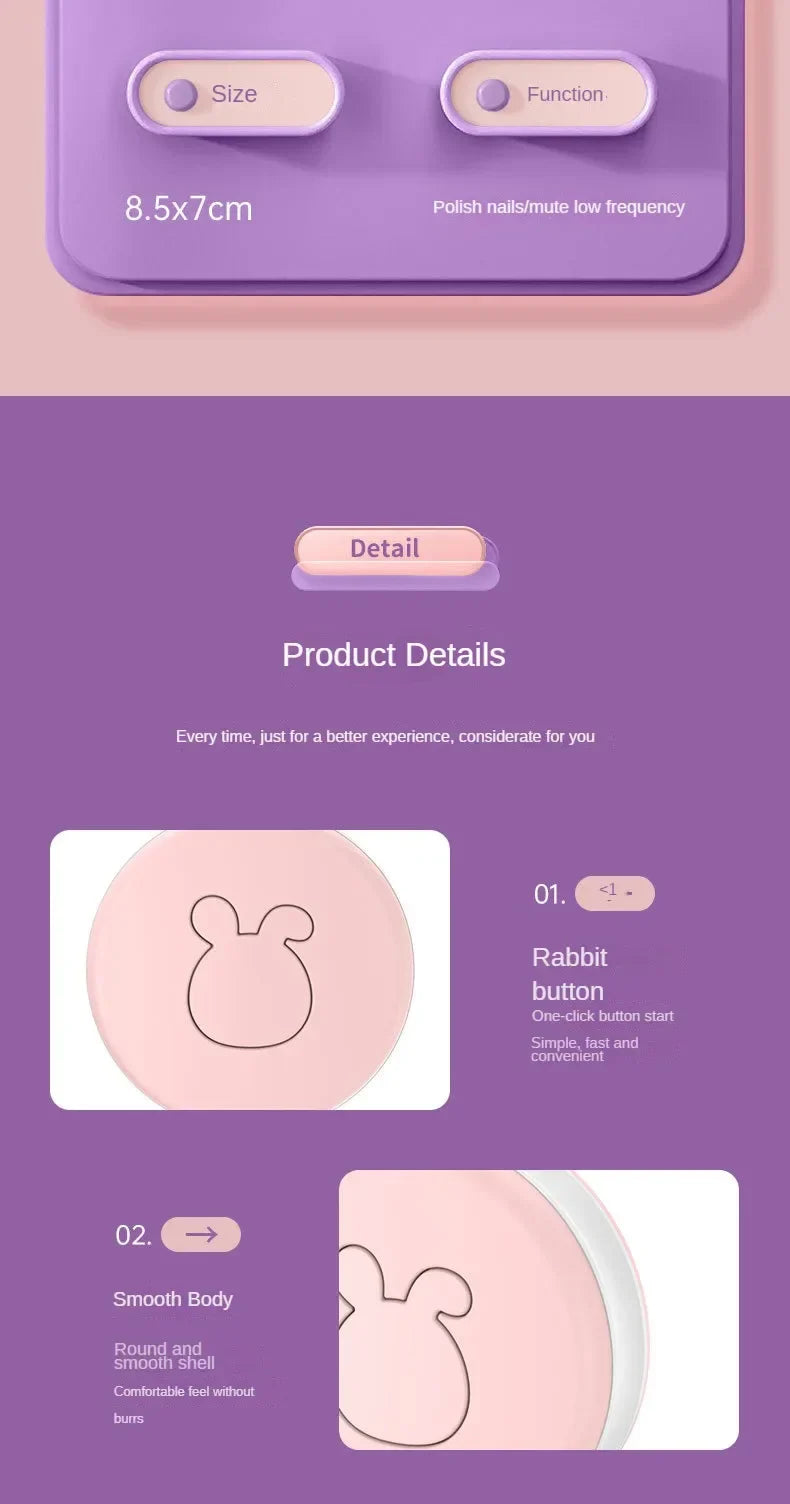 Compact electric baby nail file kit for gentle and effective newborn and infant nail care.