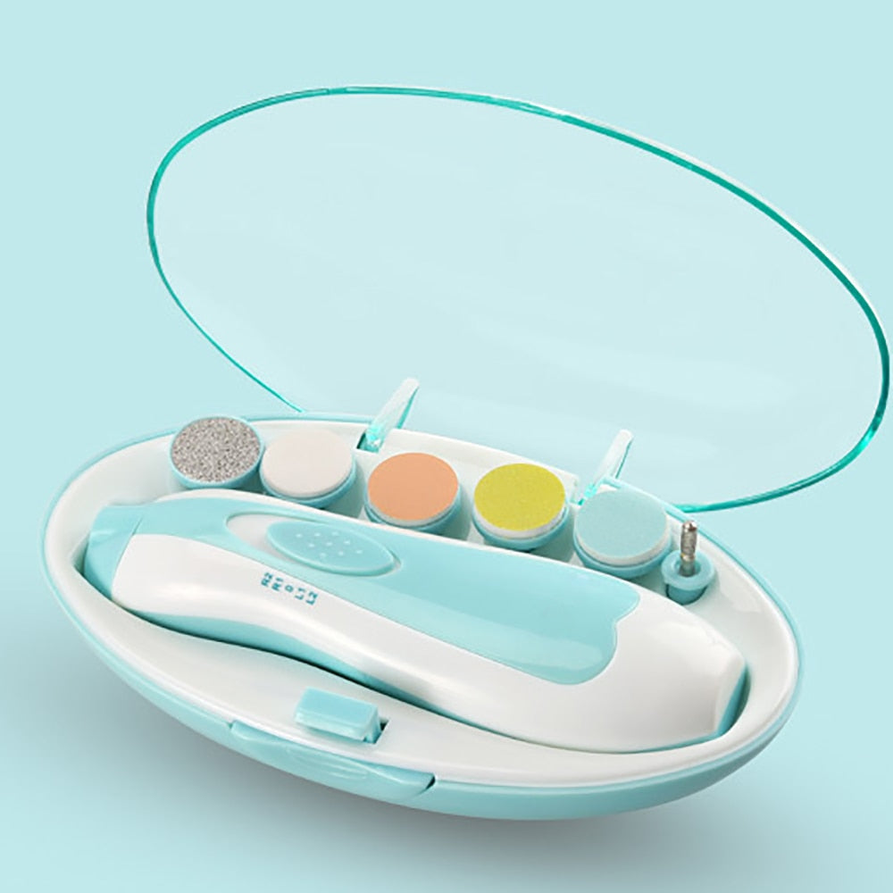 Quiet electric baby nail trimmer, safe and effective nail care set for infant health