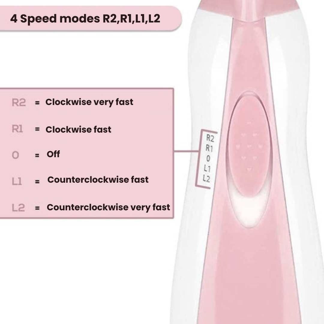 Various attachments for baby electric nail file, suitable for different ages and nail types