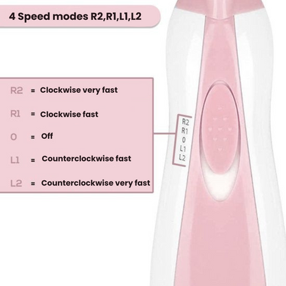 Various attachments for baby electric nail file, suitable for different ages and nail types