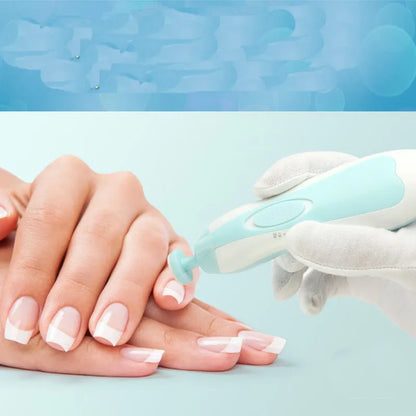 Ergonomic baby electric nail file, perfect for gentle infant grooming and safe nail care, parent solution