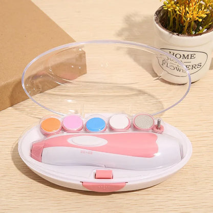 Portable baby electric nail file, ideal for newborn care and maintaining infant nail health, easy to use