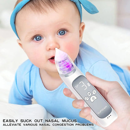 Portable Baby Electric Nasal Aspirator, compact design for on-the-go baby congestion relief
