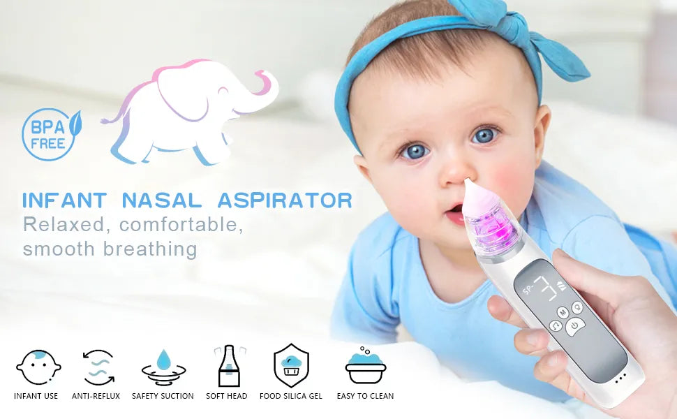 Battery indicator on Baby Electric Nasal Aspirator, ensuring it's ready for baby congestion emergencies