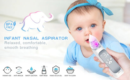 Battery indicator on Baby Electric Nasal Aspirator, ensuring it's ready for baby congestion emergencies