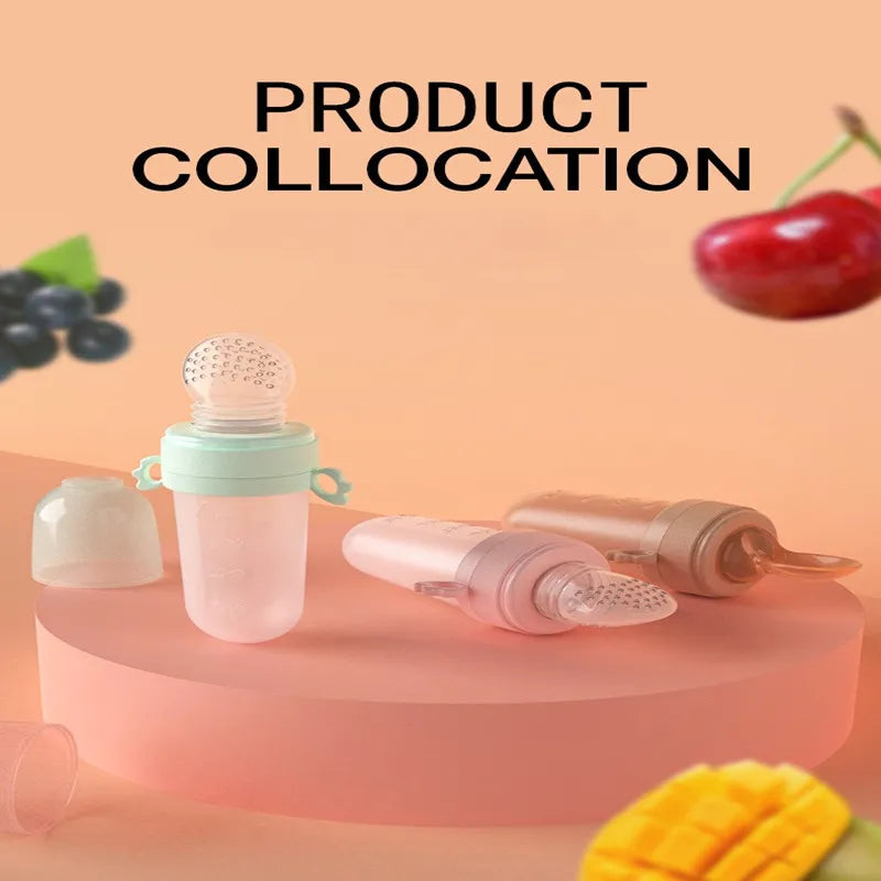 Baby led weaning spoon and infant medicine dropper duo, practical & stylish