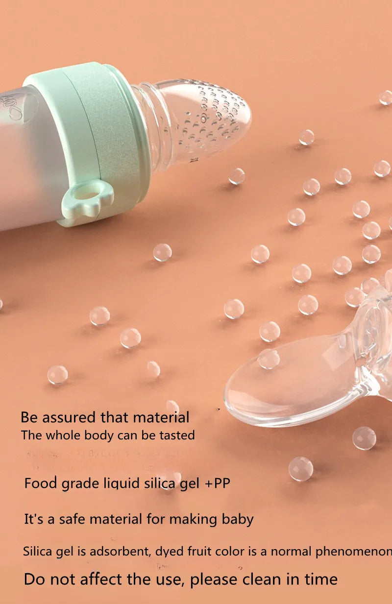 Gentle baby feeding spoon & safe dropper, ideal for sensitive infant mouths