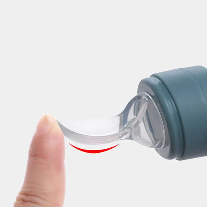 Newborn feeding dropper and soft silicone spoon set, safe for delicate gums