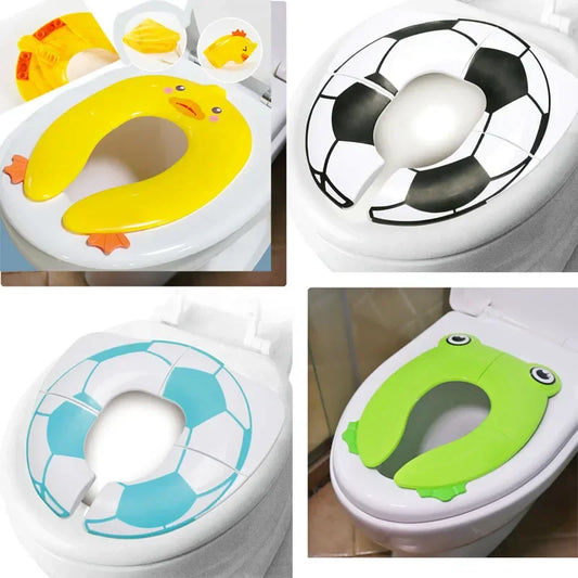 Baby Folding Potty Seat, portable toilet training cushion for toddlers, travel-friendly design