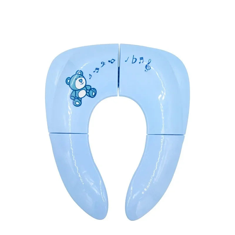 Hygienic child care folding potty seat, easy-to-clean portable toilet training cushion