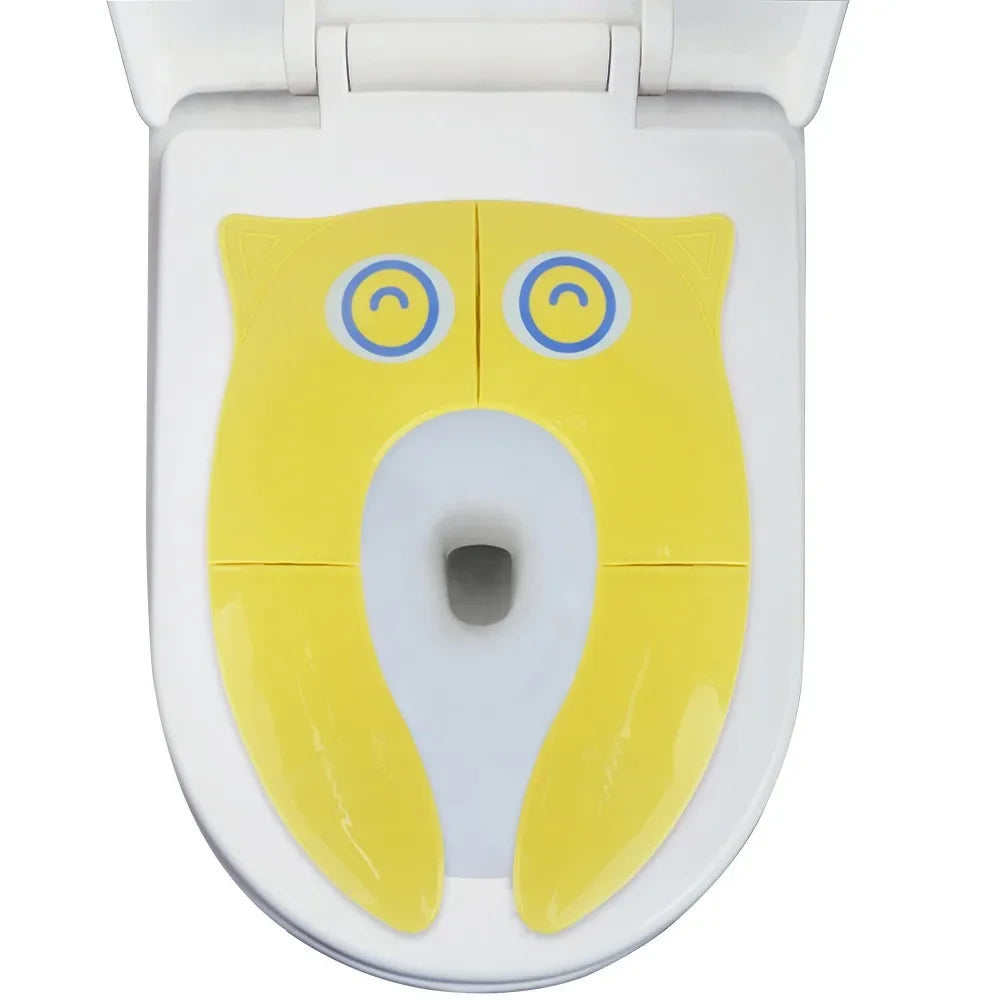 Folding baby potty seat for easy setup, secure and stable for confident toddler training