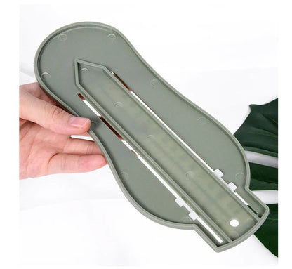 Baby foot measure tool demonstrating how to get accurate infant shoe size
