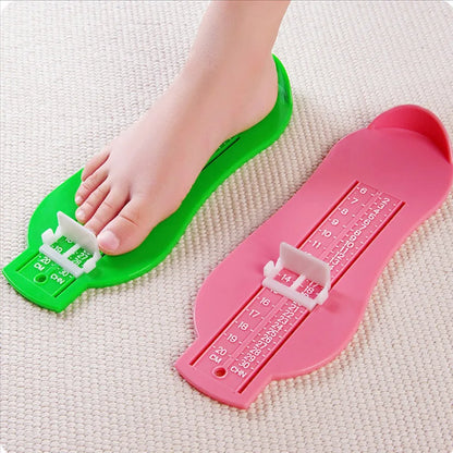 Ergonomic infant shoe sizer for accurate foot measurement and baby care