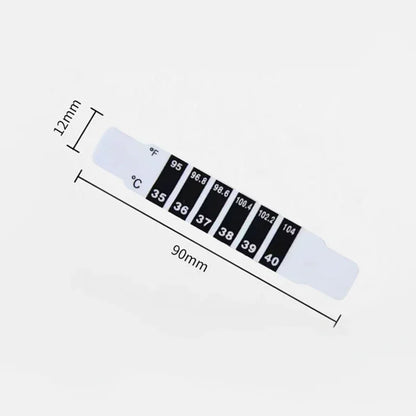 Infant care travel thermometer strips, ideal for on-the-go fever monitoring