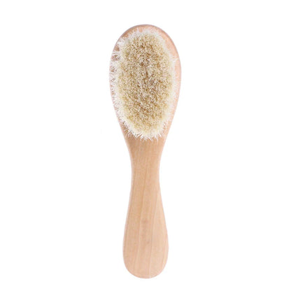 Gentle Scalp Massage Brush and baby comb set, essential grooming tools for newborns.