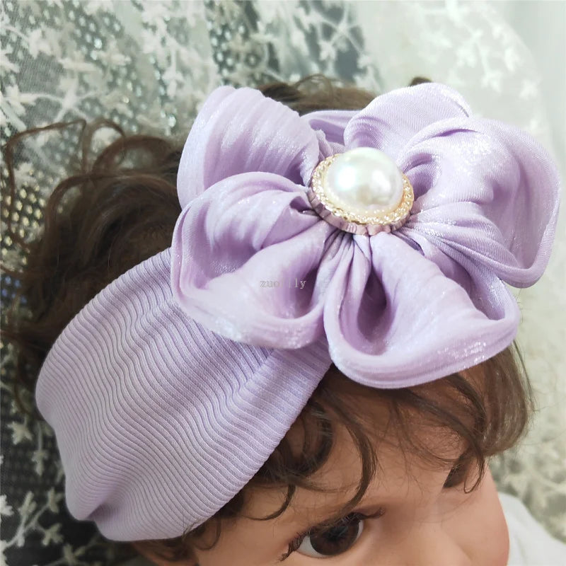 Complete baby girl newborn gift set featuring a cute lace bow headband and socks