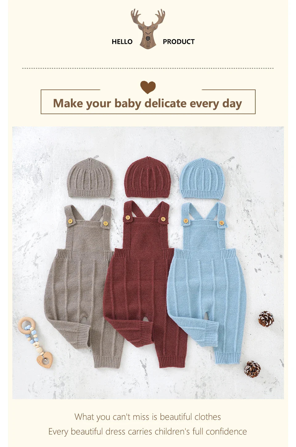 Pink knitted sleeveless baby romper and hat set, soft acrylic for newborn comfort and style