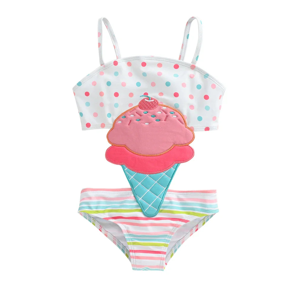 Vibrant animal print baby girl swimsuit, designed for ultimate comfort and style