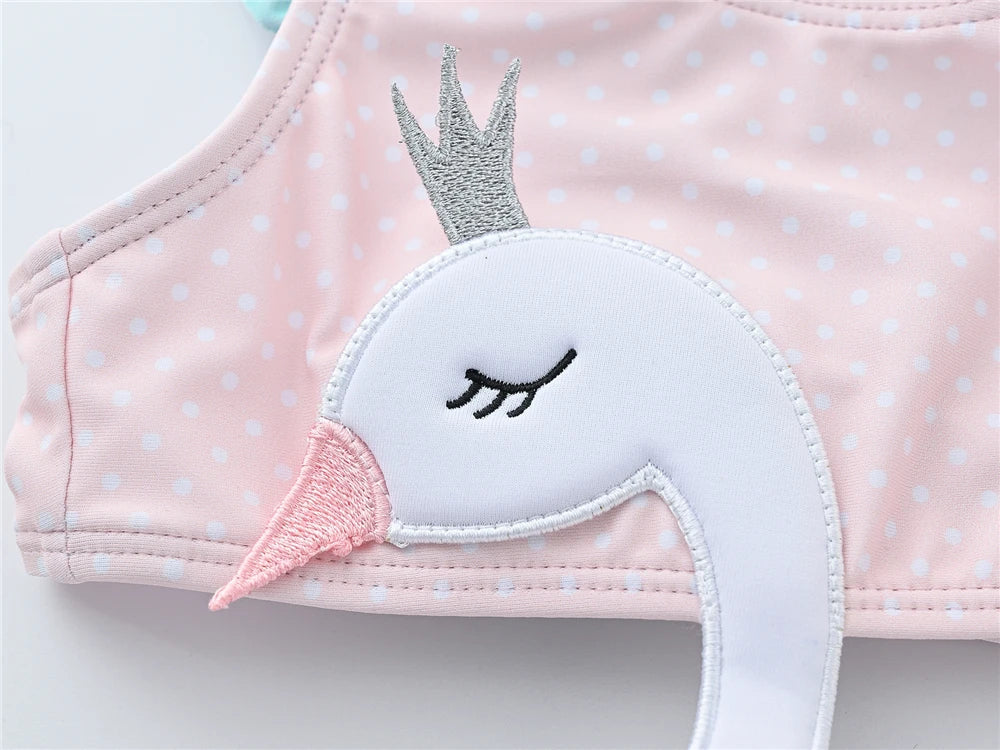 Fashionable infant animal print swimsuit, perfect for sunny outdoor adventures