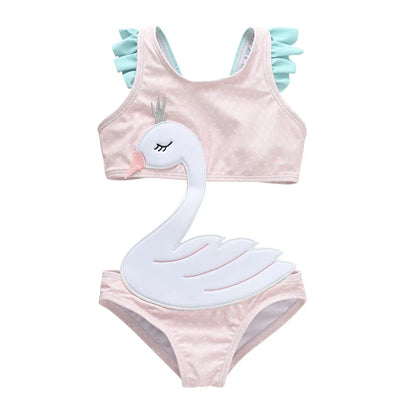 Infant swimwear featuring a sweet animal print, soft fabric for delicate skin