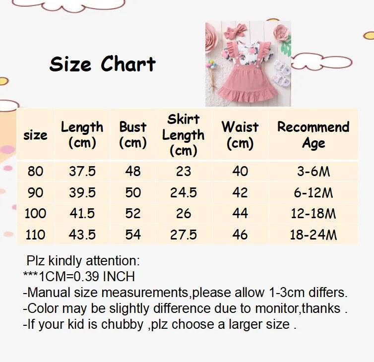 Newborn girl's floral skirt and headband set, soft fabric for delicate skin