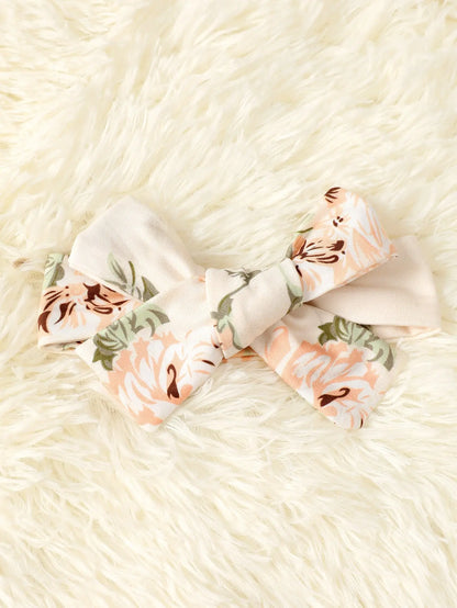 Baby girl's pink floral jumpsuit, a charming one-piece cotton blend spring autumn baby outfit