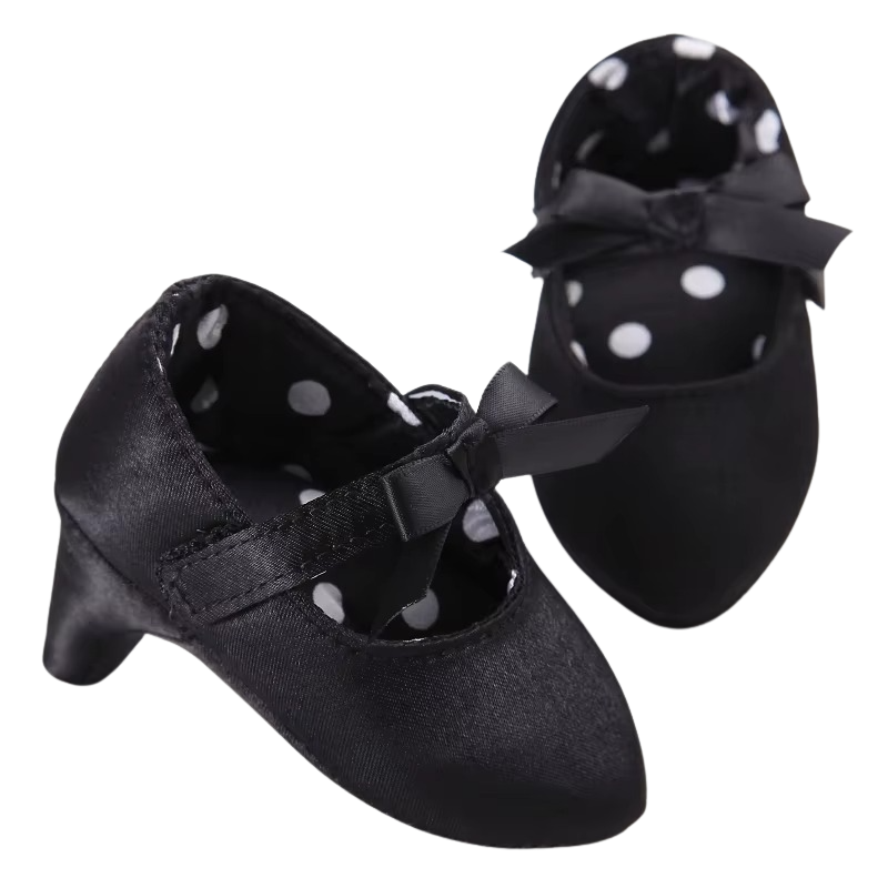 Cute red baby girl's princess soft sole shoes, comfortable infant footwear for special occasions