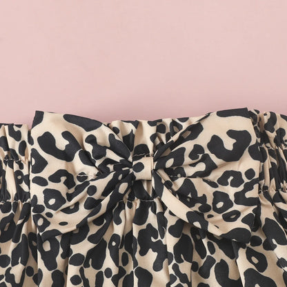 Brown baby romper, sleeveless with pretty ruffles, a must-have for baby girl's wardrobe.