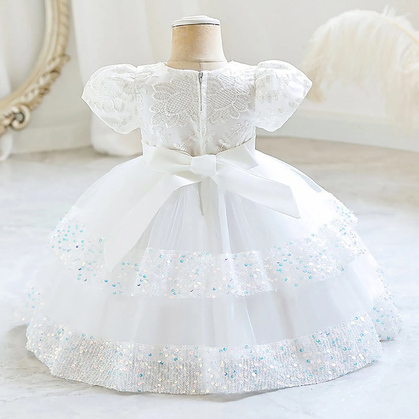 Sparkle baby girls' sleeveless tutu dress, a charming outfit for any holiday party